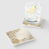 ゴールデンウェー離れブフローラストーンコースター ストーンコースター (横)