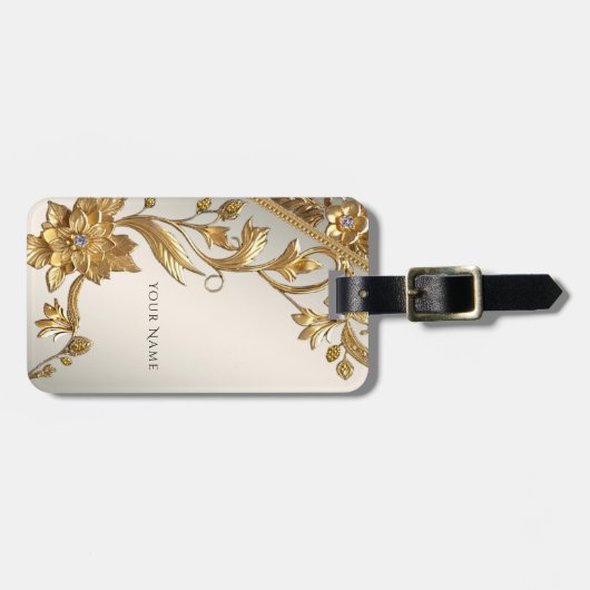 ゴールデンウェー離れブフローララゲージタグ ラゲッジタグ (正面横)
