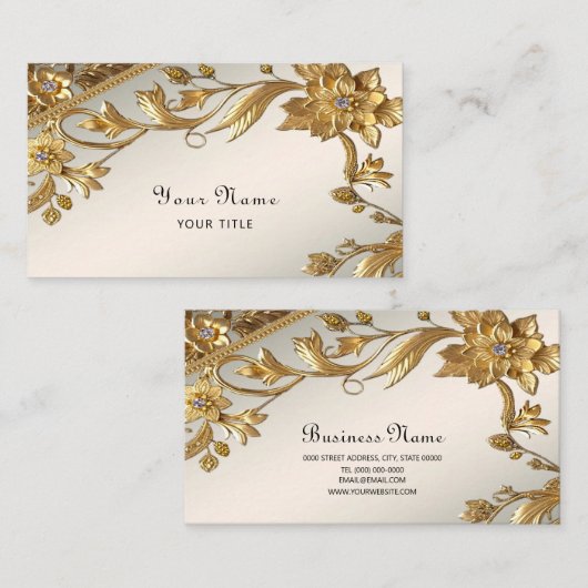 ゴールデンウェー離れブフローラ名刺 名刺 (正面/裏面)