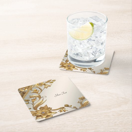 ゴールデンウェー離れブフローラ紙コースター スクエアペーパーコースター (インサイチュ)