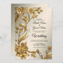 ゴールデンウェー離れブフローラ結婚式招待状