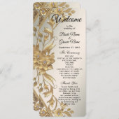 ゴールデンウェー離れブフローラ結婚式 プログラム (正面/裏面)