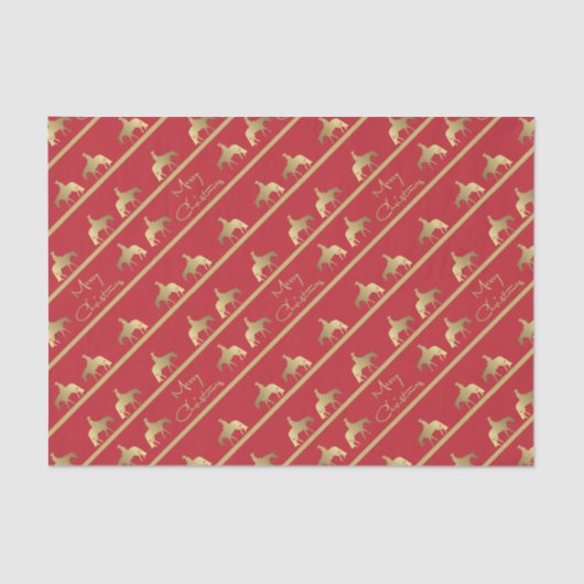 ゴールデンウエスタンプレジャーホースレッドクリスマス 薄葉紙 (正面)