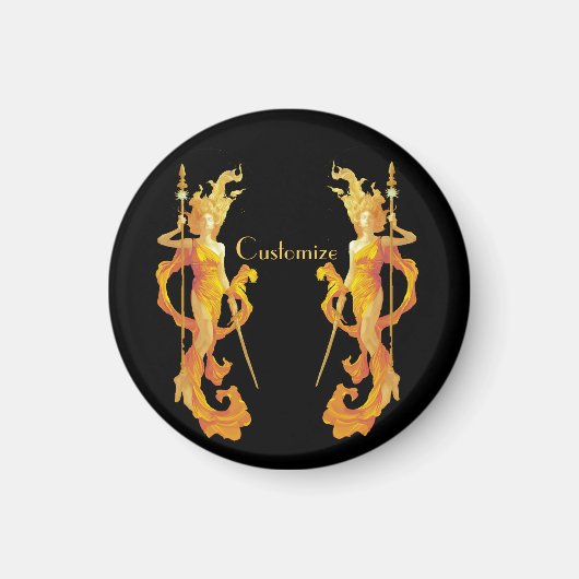 ゴールデンウォリアー女神サンダー_コーブ マグネット (正面)