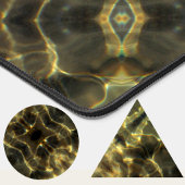 ゴールデンウォーターエレガント抽象芸術 デスクマット