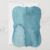 ゴールデンウォーターカラースワンス結婚式招待状 招待状 (裏面)