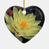 ゴールデンウォーターリリー2セラミックオーナメント セラミックオーナメント (裏面)