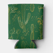 ゴールデンウォーター色のサボテン 缶クーラー (正面)