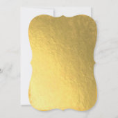 ゴールデンウォーター色スワンスブライダルシャワー招待 招待状 (裏面)