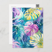 ゴールデンウォーター色トロピカル離れ楽園 シーズンポストカード (正面/裏面)