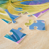 ゴールデンウォーター色トロピカル離れ楽園 ジグソーパズル (側面)