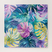 ゴールデンウォーター色トロピカル離れ楽園 ジグソーパズル (横)