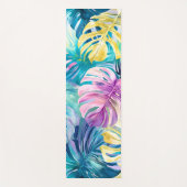 ゴールデンウォーター色トロピカル離れ楽園 ヨガマット (正面)