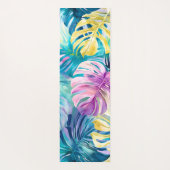 ゴールデンウォーター色トロピカル離れ楽園 ヨガマット (裏面)