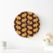 ゴールデンウサギ ラージ壁時計 (ホーム)