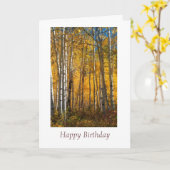ゴールデンウッズオンザグランドメサ誕生日カード カード (黄色い花)