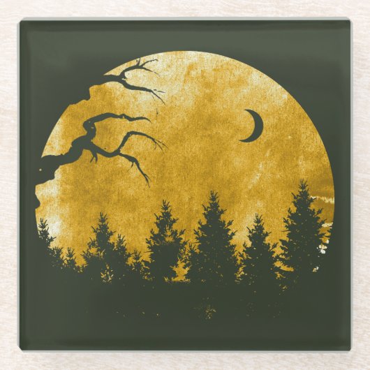 ゴールデンウッズ ガラスコースター (正面)