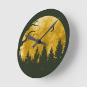 ゴールデンウッズ ラウンド壁時計 (傾斜)