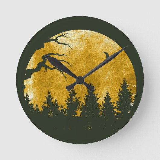 ゴールデンウッズ ラウンド壁時計 (正面)