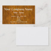 ゴールデンウッドカスタム背景ビジネスカード 名刺 (正面/裏面)