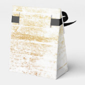 ゴールデンウッドホワイトブラック結婚式の引き出物サンキュー フェイバーボックス (裏面サイド)