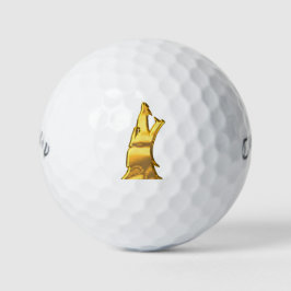 ゴールデンウルフヘッドキャラウェイウォーバードゴルフボール12 pk ゴルフボール