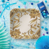 ゴールデンウ離れェイフローラ紙プレート ペーパープレート (パーティー)