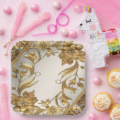 ゴールデンウ離れェイフローラ紙プレート ペーパープレート (パーティー)