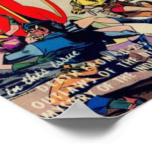 ゴールデンエイジ宇宙アートの「漫画ウェスタン」 ポスター (角)