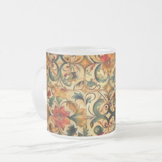 ゴールデンエイジ植物学 フロストグラスマグカップ (正面左)