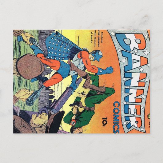 ゴールデンエイジ漫画アート – バナー漫画 ポストカード (正面)