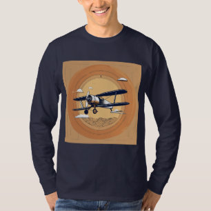 ゴールデンエイジ航空:ミニマルヴィンテージ機 Tシャツ