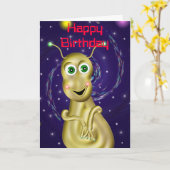 ゴールデンエイリアン誕生日カード カード (黄色い花)