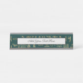 ゴールデンエジプト字タイポグラフィエジプト デスクネームプレート (正面)