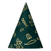 ゴールデンエジプト字タイポグラフィエジプト パーティーハット (左)