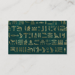 ゴールデンエジプト字タイポグラフィエジプト 名刺