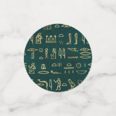 ゴールデンエジプト絵文字タイポグラフィエジプト コンフェッティ (スモール正面)