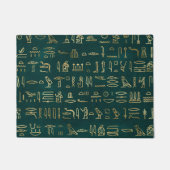 ゴールデンエジプト絵文字タイポグラフィエジプト ドアマット (正面)