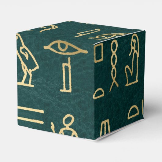 ゴールデンエジプト絵文字タイポグラフィエジプト フェイバーボックス (裏面サイド)