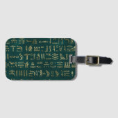 ゴールデンエジプト絵文字タイポグラフィエジプト ラゲッジタグ (正面横)