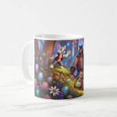 ゴールデンエッグ発見 – イースターフォレストアドベンチャー コーヒーマグカップ (正面左)