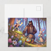 ゴールデンエッグ発見 – イースターフォレストアドベンチャー シーズンポストカード (正面/裏面)