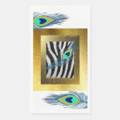 ゴールデンエッジ、ゼブラプリントと孔雀の羽根 (正面)