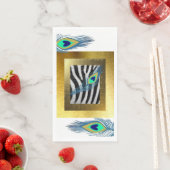 ゴールデンエッジ、ゼブラプリントと孔雀の羽根 (インサイチュ)