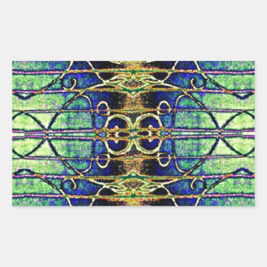 ゴールデンエッチング 長方形シール (正面)