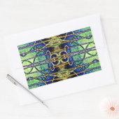 ゴールデンエッチング 長方形シール (封筒)