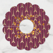 ゴールデンエッフェルタワー ワイングラスタグ (正面)