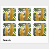 ゴールデンエビ植物花シール スクエアシール (シート)