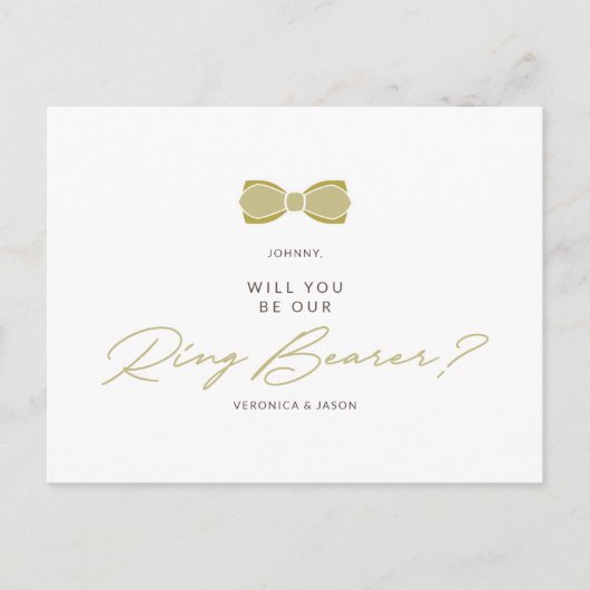 ゴールデンエフェクトリングや輪ベアラボウ結婚ズの提案 ポストカード (正面)