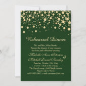 ゴールデンエフェクト紙吹雪のグリーンリハーサルディナー 招待状 (正面)
